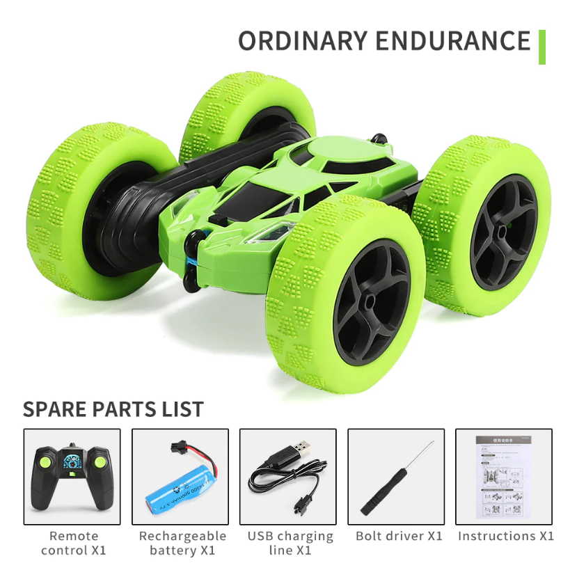 User Drift Double Side Stunt Car [Green/Blue/Yellow/Red]