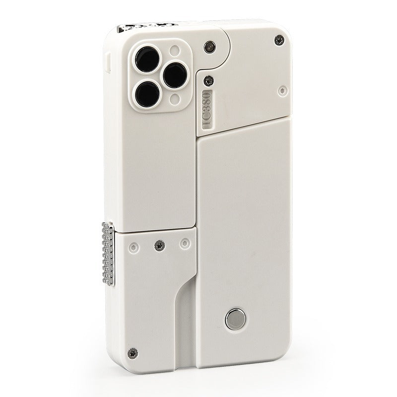 Folding mobile phone simulation toy gun shell ejection soft bullet gun