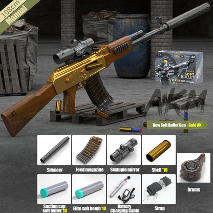 AKM ejection soft bullet gunner self-integrated electric burst