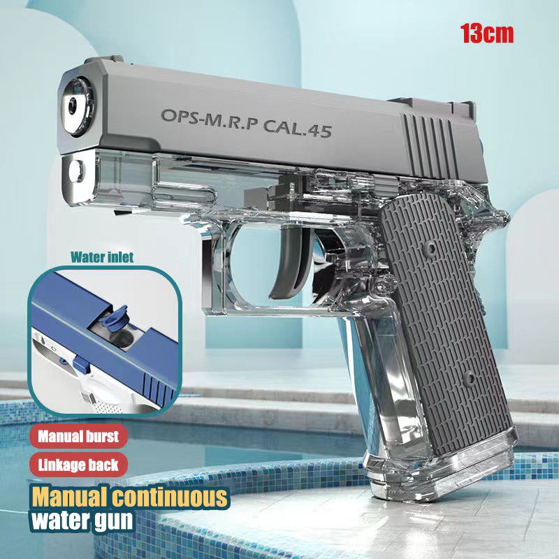 Children adults toy water gun enjoy summer games