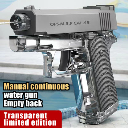 Children adults toy water gun enjoy summer games