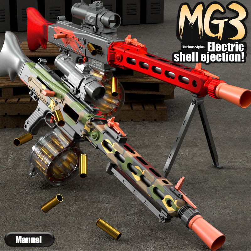 MG3 in one electric ejection soft bullet gun ejection toy machine gun