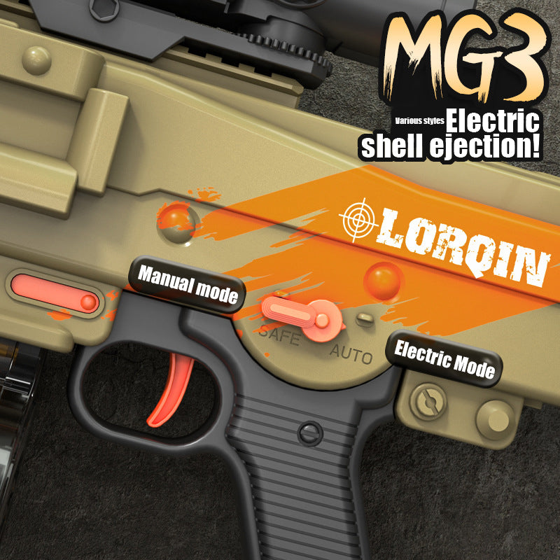 MG3 in one electric ejection soft bullet gun ejection toy machine gun