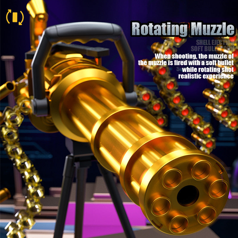 Gatling electric bursting EVA soft bullet toy gun