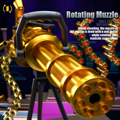 Gatling electric bursting EVA soft bullet toy gun