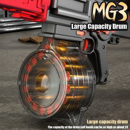 MG3 in one electric ejection soft bullet gun ejection toy machine gun
