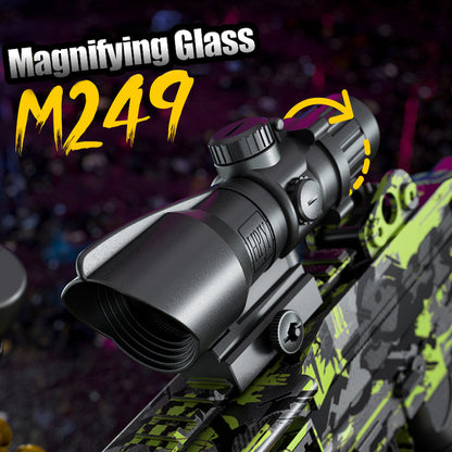 M249 integrated belt soft bullet gun electric repeating toy gun