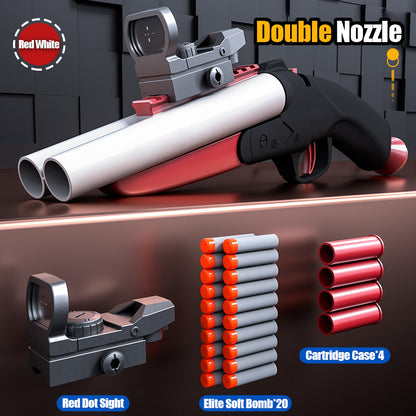 Double barrel shotgun shell ejection soft shot gun manual