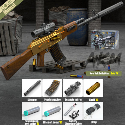 AKM ejection soft bullet gunner self-integrated electric burst