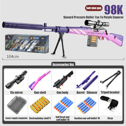 M24, 98k toy gun sniper grab manual supply of ammunition
