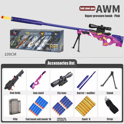 M24, 98k toy gun sniper grab manual supply of ammunition