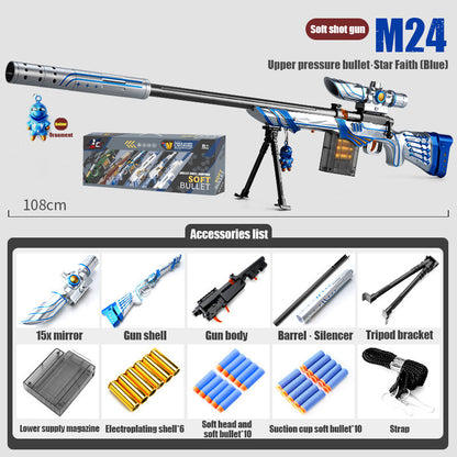 M24, 98k toy gun sniper grab manual supply of ammunition